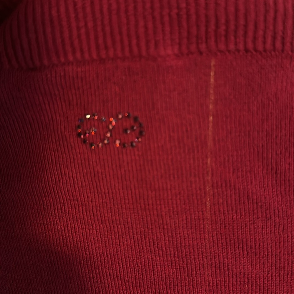 Escada Sport large Pink Ruffled Cardigan Sweater tied but open stretchy fabric - Picture 6 of 10
